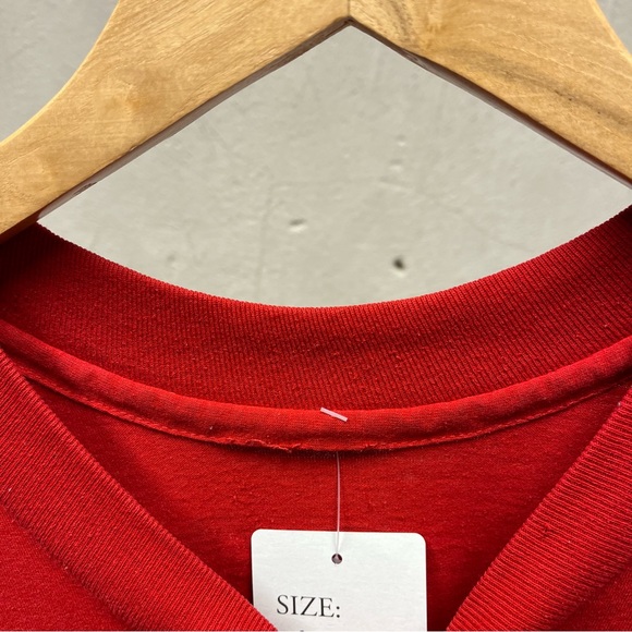 Disney Vintage 101 Dalmatians Red Oversized One Size Single Stitch Graphic Tee - Picture 3 of 7